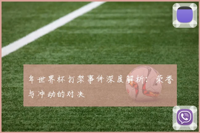 年世界杯打架事件深度解析：荣誉与冲动的对决